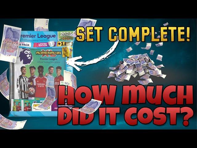 We Completed The Adrenalyn XL Premier League 2024 Collection And THIS Is How Much It Cost!