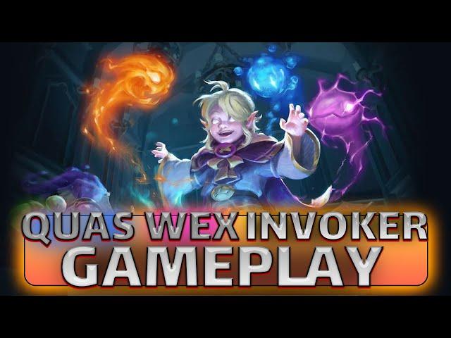 gameplay invoker quas wex  / گیم پلی اینوکر Quas Wex