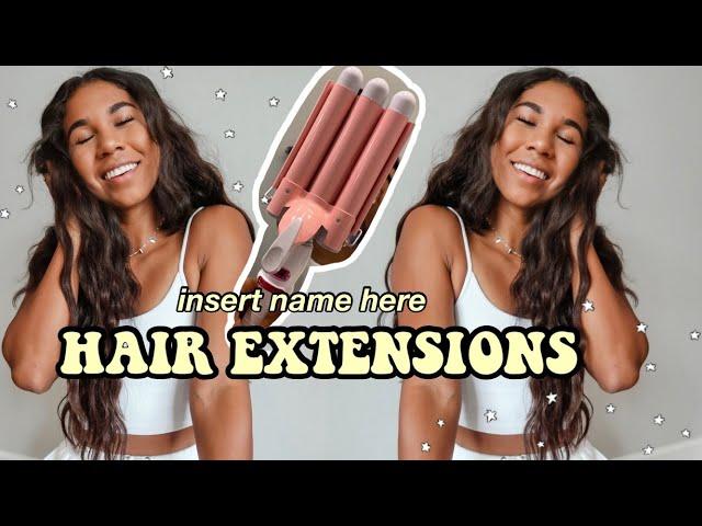 how i put my hair extensions in | INSERT NAME HERE EXTENSIONS