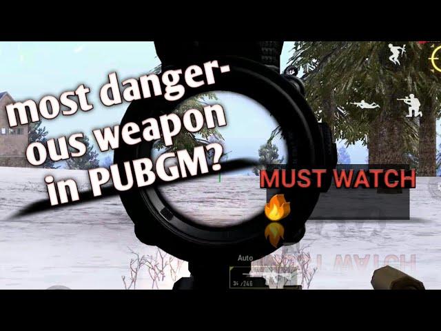 Most dangerous weapon in PUBGM , MUST WATCH!! | Venomox