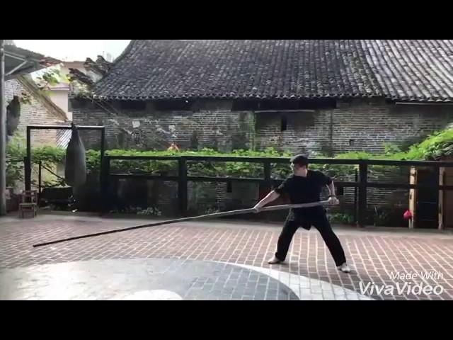 Tai chi Long Pole Training