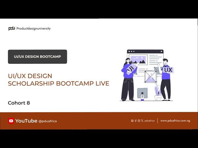 01. PDU UI/UX Design Scholarship Bootcamp Live