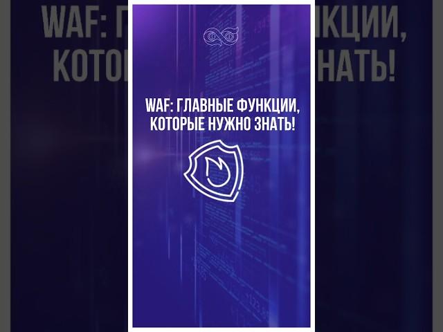 WAF-главные функции, которые нужно знать! #защитаресурсов #инструкция #кибер #инфобезопасность