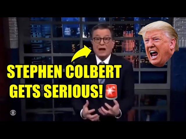 Colbert BREAKS Character, CALLS Media OUT Over Trump & Biden