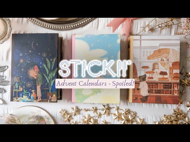 Completely SPOILING the STICKII Pop, Vintage & Cute Sticker Advent Calendars 