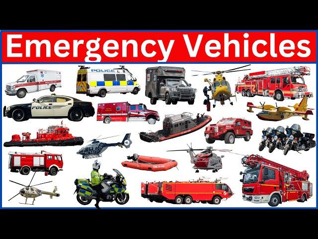 Emergency Vehicles | Learn Names of Emergency Vehicles