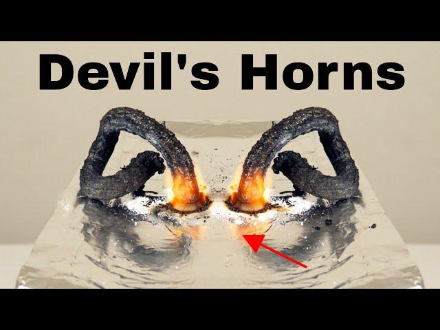 The Devil's Horns Experiment—The Surprising Effect of Mixing Ashes with Sugar