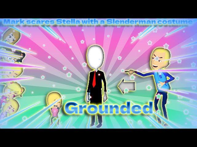 Mark scares Stella with the Slenderman Costume/ Grounded