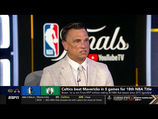 Worst NBA finals ever - Tim Legler on Boston Celtics win NBA Champs after beat Mavs 106-88 Game 5