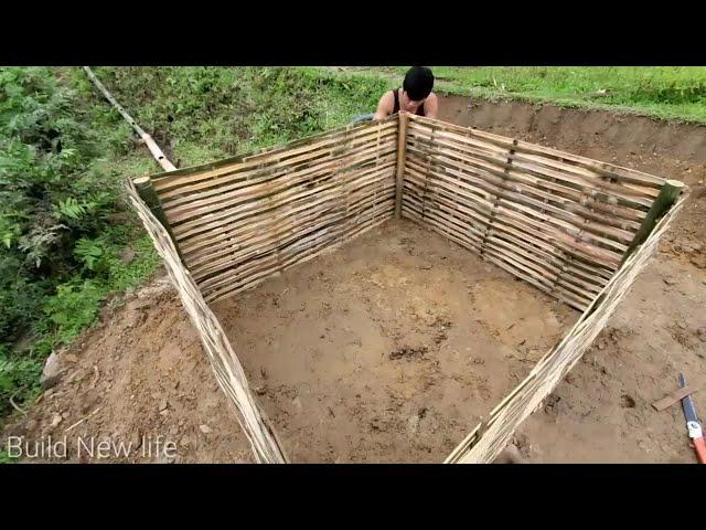 Video Full:230 Days Gardening - Harvesting Huge Bamboo Shoot - make wooden doors,building a new life