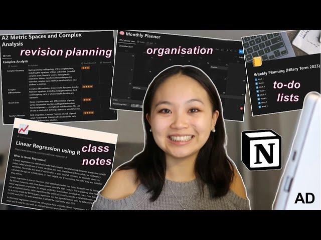 how i use notion as a student | note taking, revision planning, weekly planning