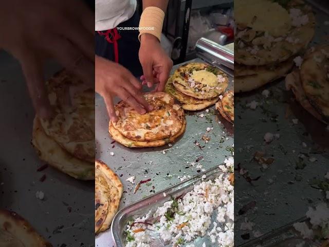 Most Buttery Chur Chur Naan | India Street Food Shorts | YourBrownFoodie #shorts #shortsfeed