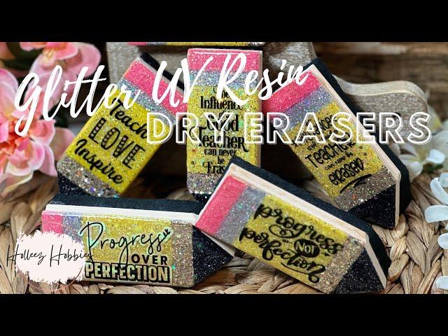 Glitter UV Resin Dry Erasers