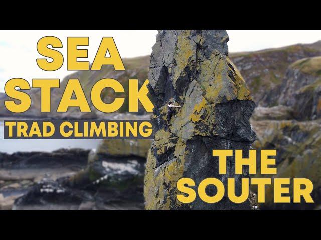 Swearing up a Sea Stack - Scottish Coastal Trad Climbing