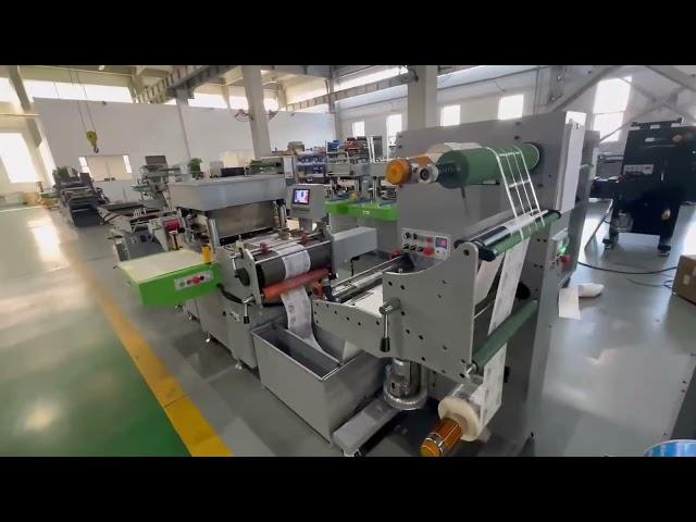 Flatbed high speed roll to roll label die cutting machine