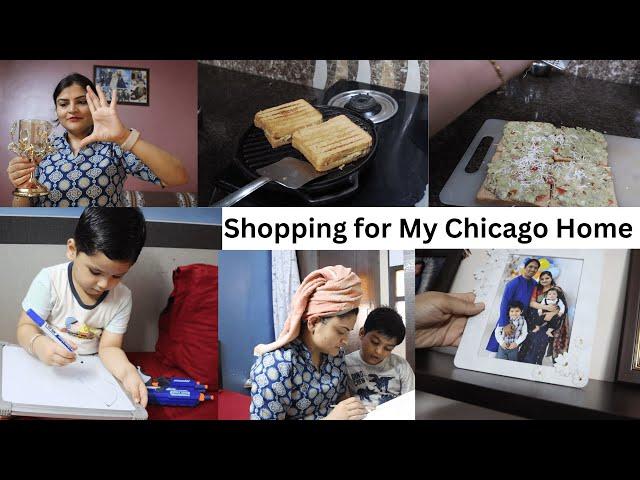 अपने Chicago घर के लिए की खूब Shopping~ New Kitchen Items~ Cooking Special Breakfast and Lunch