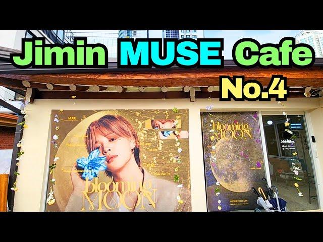 BTS Jimin 'MUSE' event cafe outside HYBE!  'Cafe KidMoon'