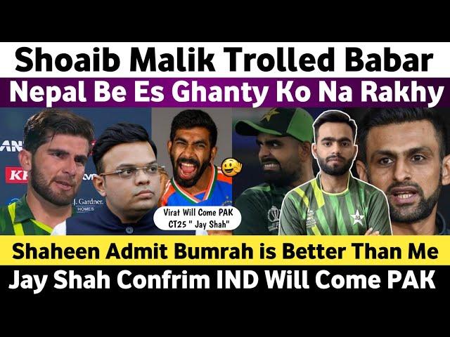 Big News : Jay Shah Confirm India Will Come For CT25 | Shaheen Afridi Admit Bumrah is Better Than Me