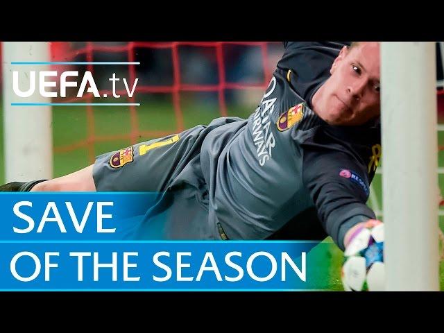 Ter Stegen v Bayern: 2014/15 UEFA Save of the Season