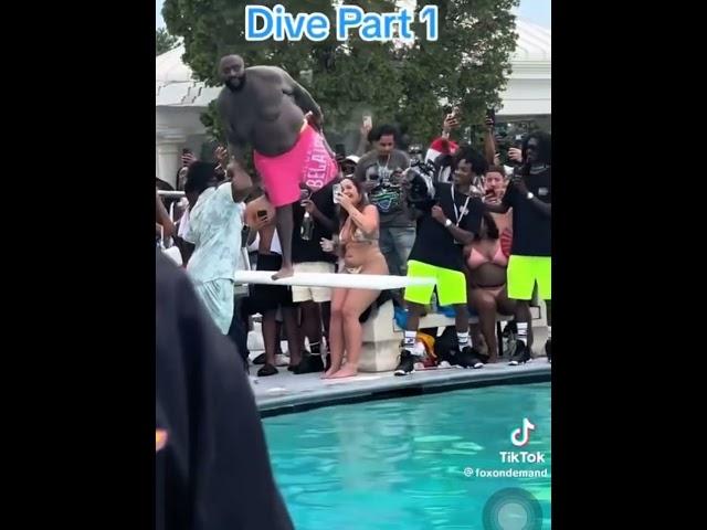 Rick Ross pool diving gone wrong, 