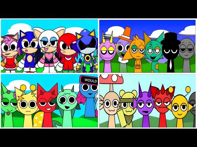 Sprunki ColorDex VS Sprunki Sonic Mod #sprunki
