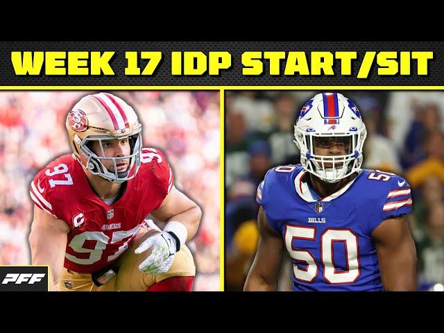 2024 Week 17 IDP Start or Sit | PFF Fantasy Podcast