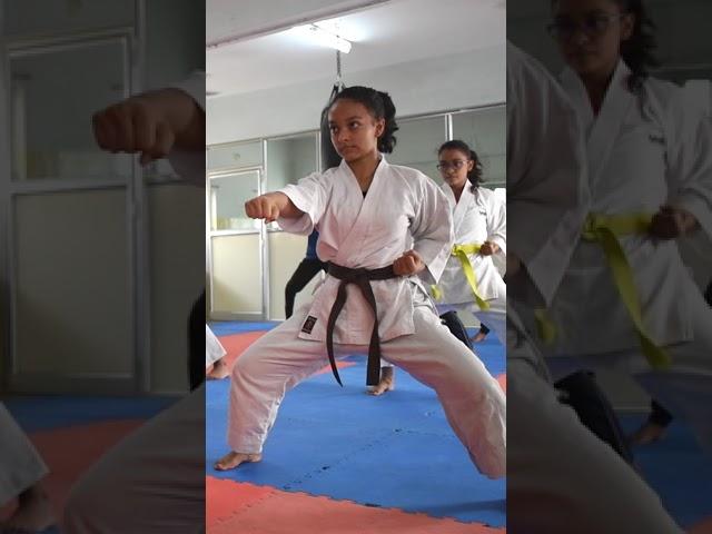 Karate Girls Training 