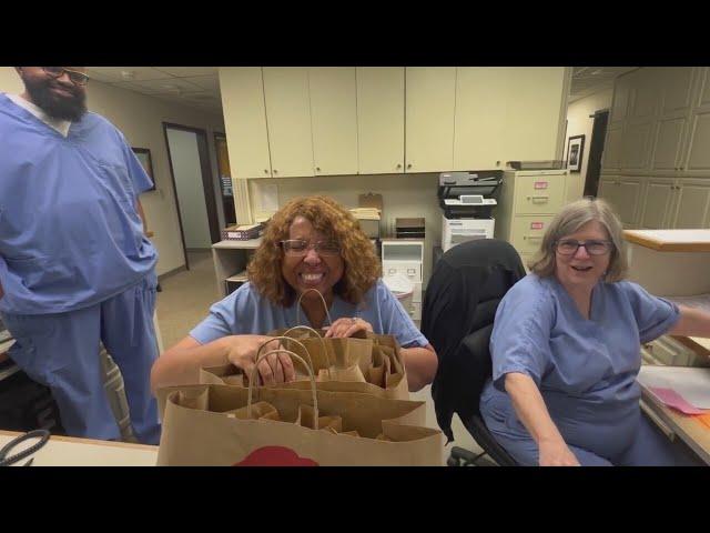 Lucky KARK 4 Today viewer receives Wendy's breakfast from D.J. Williams