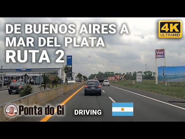 VIAJÁ de VILLA LURO a MAR DEL PLATA [TIEMPO REAL] por RUTA 2 #driving TOUR virtual 2024 ARGENTINA