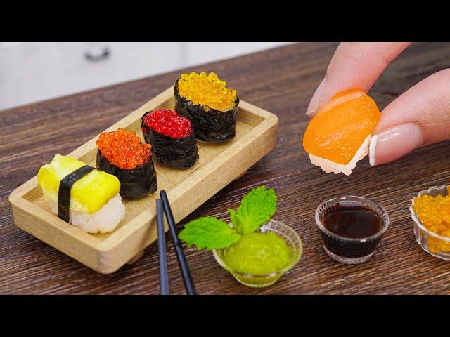 Making the Miniature Sushi at Home | Amazing Tiny Japanese Street Food by Miniature Cooking