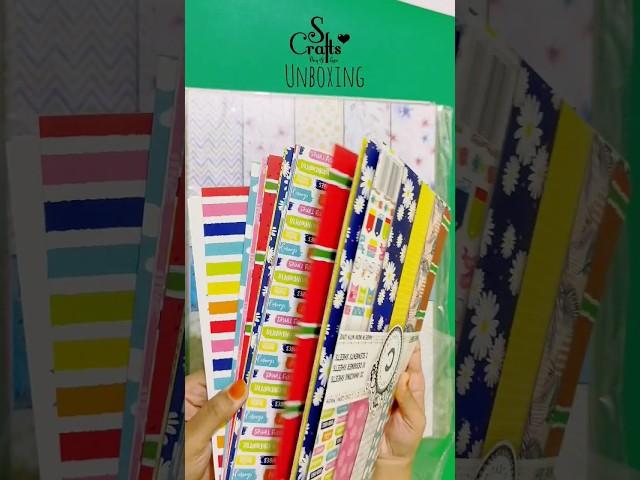 Unboxing Paper Packs | S Crafts #handmade #greetingcard #craftmaterials #scrapbooking #cardmaking