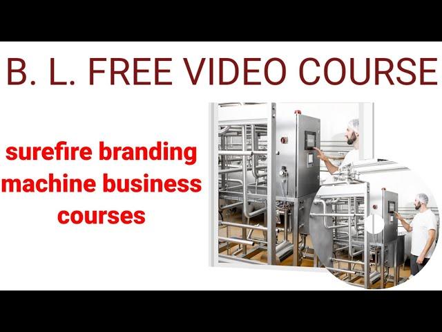 06 Rebranding Product surefire branding machine business courses