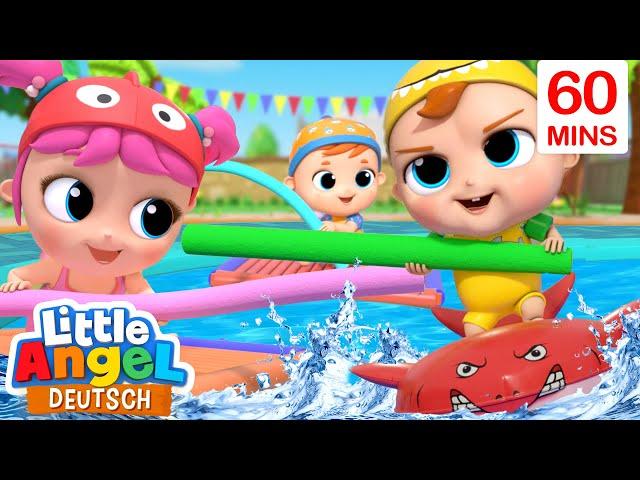 Die Wasser-Olympiade | Und viele Lieder mehr | Little Angel Deutsch - Kinderlieder