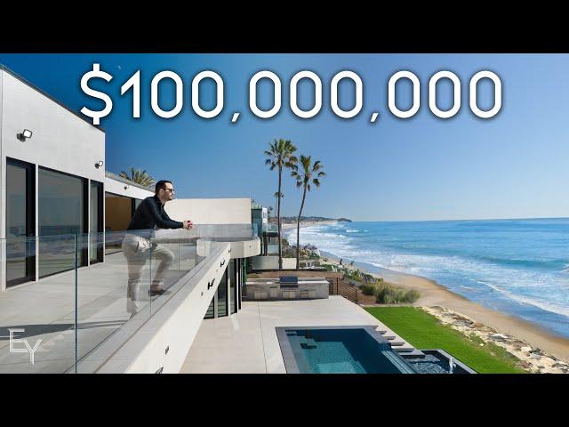 Inside a $100,000,000 Oceanfront Mansion in Malibu, California