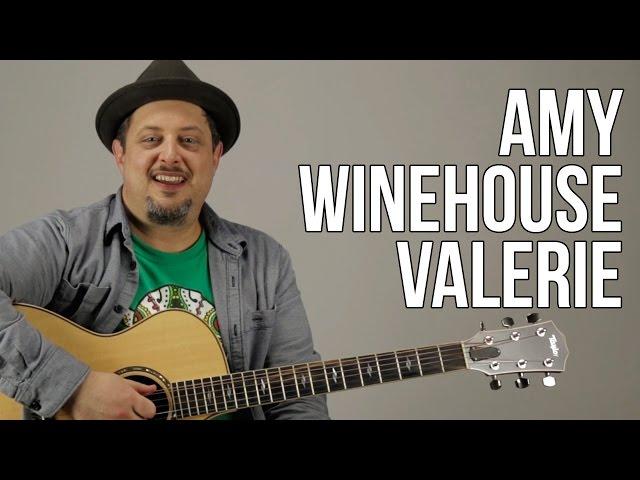 Amy Winehouse - Valerie Guitar Lesson - Super Easy Acoustic Song - The Zutons