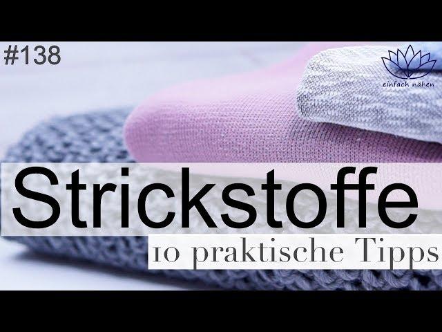 10 Tipps zum Verarbeiten von Strickstoffen - mit Anna von einfach nähen