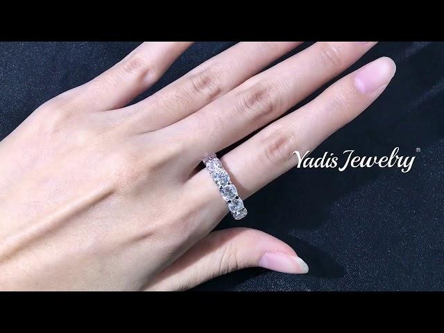 Full Cushion Moissanite Engagement Ring From Yadis Jewelry