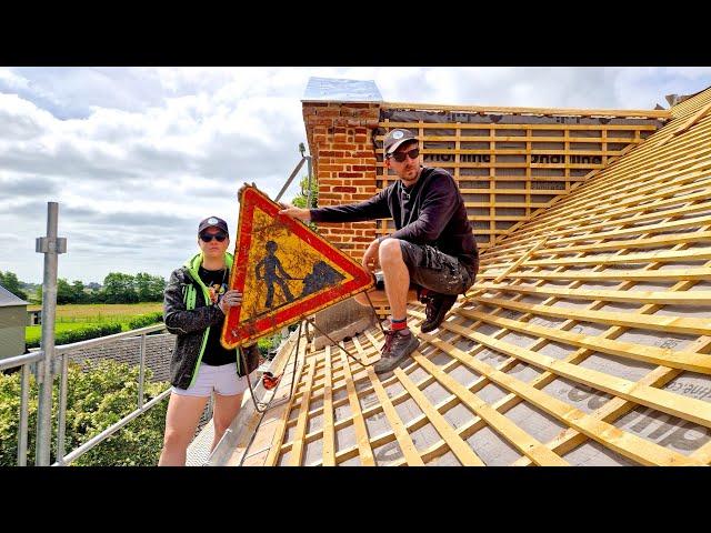 On remet les pendules à l'heure sur le chantier ! Pose GOUTTIÈRE et LITEAUX ! EP 29