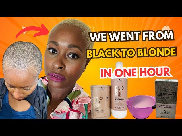 BLEACHING  & TONING my 4c hair ASH BloNDE at Home | Wella t14‼️ #4chair