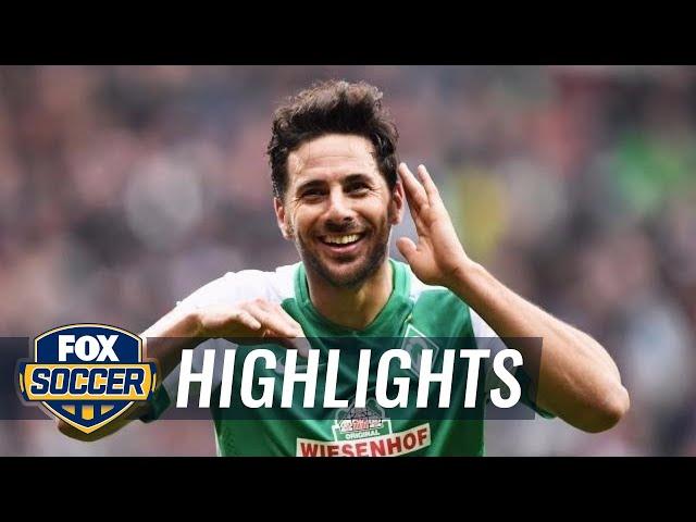 Pizarro scores audacious goal for Werder Bremen vs. Hannover | 2015–16 Bundesliga Highlights