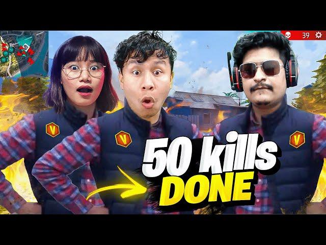 Unbelievable 50 Kills Done  in High Grandmaster Rank with Gyan Bhai & Sooneeta - Tonde Gamer