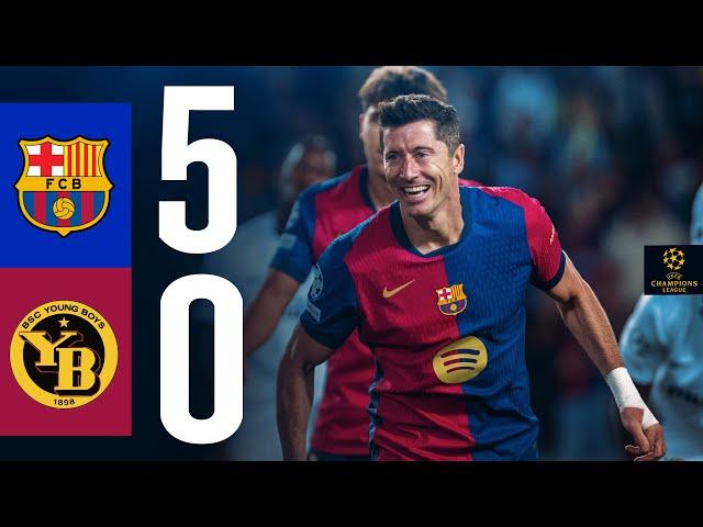 HIGHLIGHTS | FC BARCELONA 5 vs 0 YOUNG BOYS | UEFA CHAMPIONS LEAGUE 2024/25