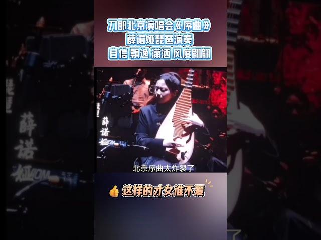 Dao Lang | 刀郎北京演唱会《序曲》，青年琵琶演奏家薛诺娅的演奏是如此优美、自信、飘逸 #刀郎 #刀郎演唱会 #熱門 #刀郎演唱會 #演唱會 #琵琶 #音樂 #周煜琦 #徐子尧