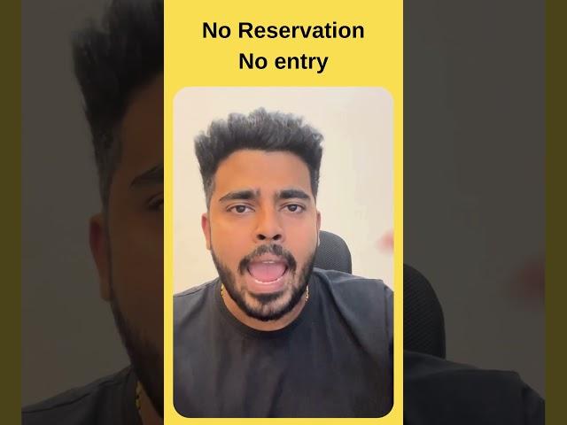 No Reservation No Entry | #equityking #stockmarket #optionstrading #trainvideo