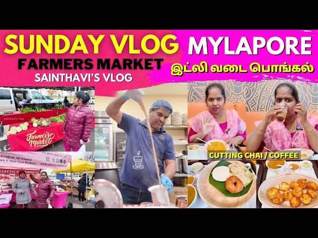 Sunday Farmers Market & Mylapore South Indian Feast | Sainthavi’s Vlog