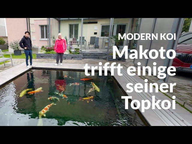 Mit Makoto an Christines Teich | Modern Koi Blog #6931