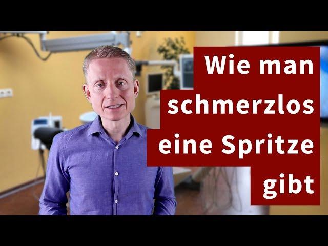 Wie man beim Zahnarzt schmerzlos eine Spritze gibt (2018).