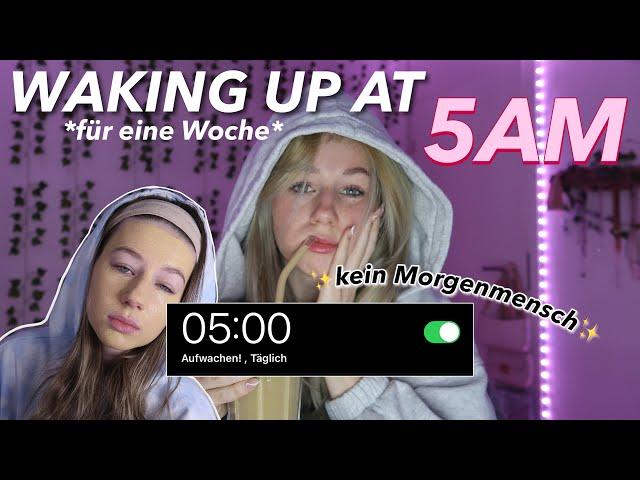 WAKING UP AT 5AM!‍️ / eine Woche jeden Tag um 5 UHR aufstehen *VLOG*