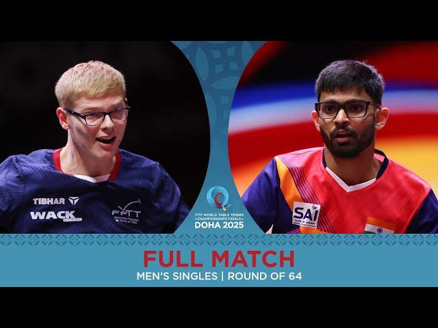 FULL MATCH | Felix Lebrun vs Manush Shah | MS R64 | #ITTFWorlds2025