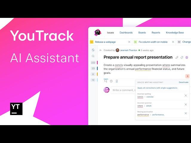 YouTrack. AI Assistant. Spanish